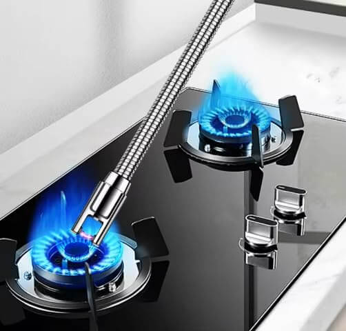 Arc Lighter Electric Rechargeable Gas Lighter - USB, Flameless, Windproof, 360° Flexible Neck - BUY 1 Get  Free